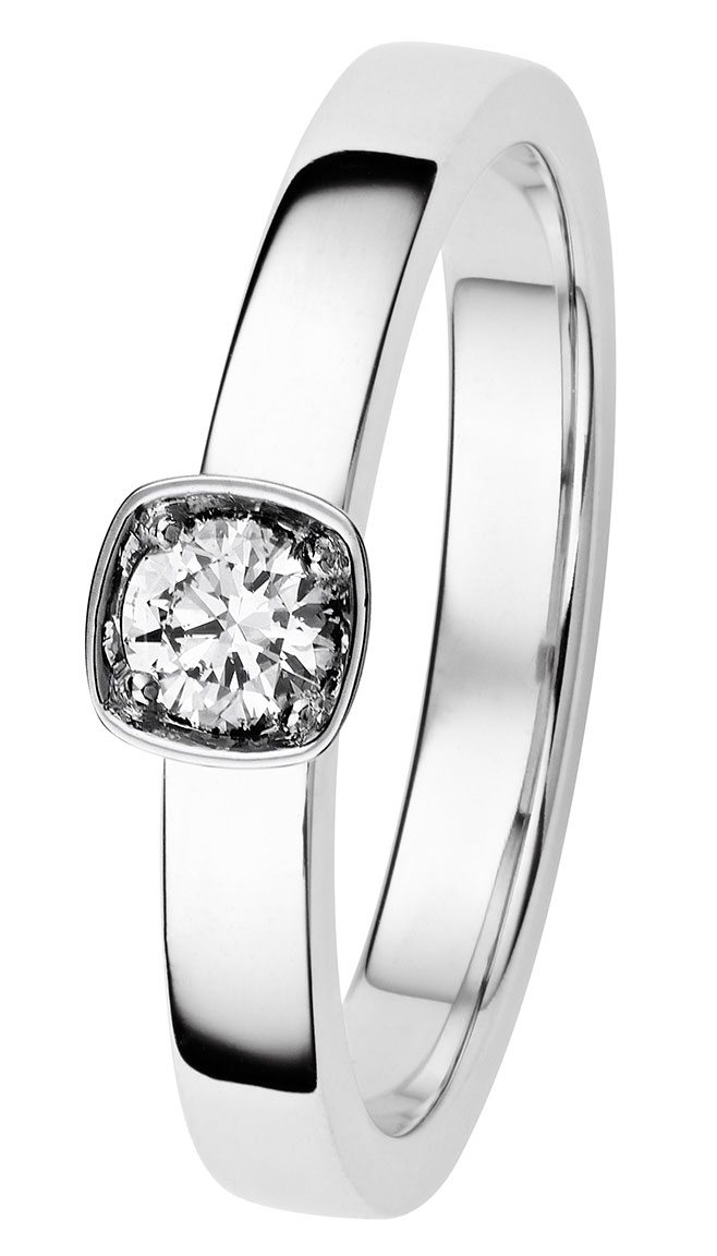 Kohinoor vitguld Stella 033-240V-19 Diamantring