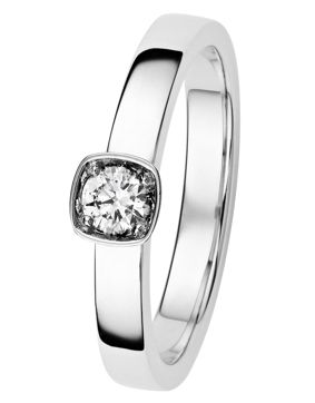 Kohinoor vitguld Stella 033-240V-19 Diamantring