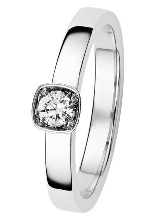 Kohinoor vitguld Stella 033-240V-19 Diamantring