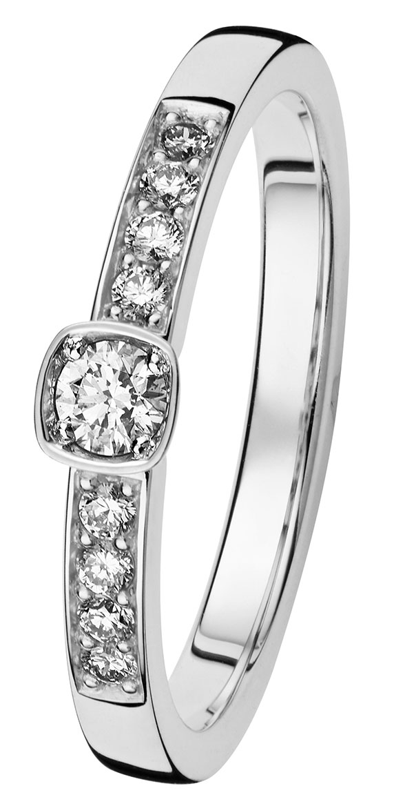 Kohinoor 033-240V-21 Diamantring vitguld Stella