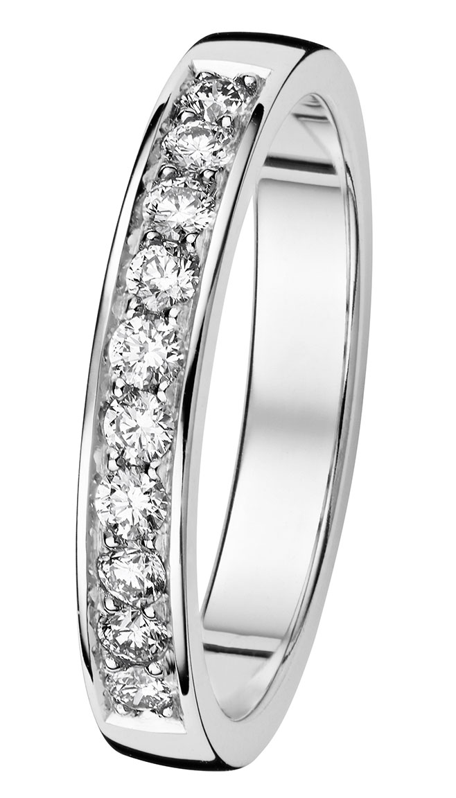 Kohinoor 033-240V-30 Diamantring vitguld Stella