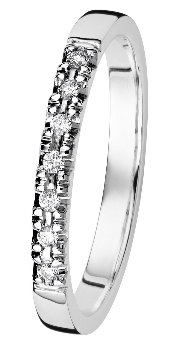 Kohinoor 033-244v-07 Diamantring vitguld Cristal