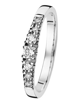 Kohinoor 033-244v-18 Diamantring vitguld Cristal