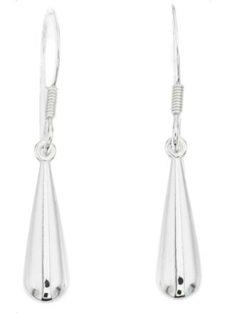 Silver Bar tår hängande örhängen 30 mm 2235