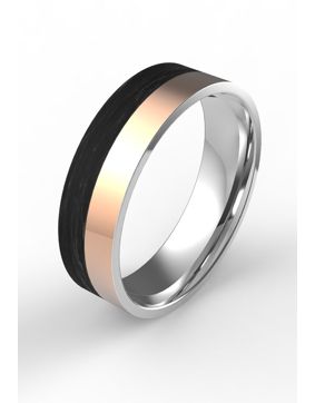 Bosie Ticmir-2016-92 ring, titan/kolfiber 5mm