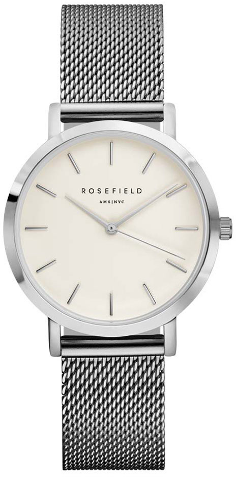 Rosefield Tribeca TWS-T52 White - Mesh Silver