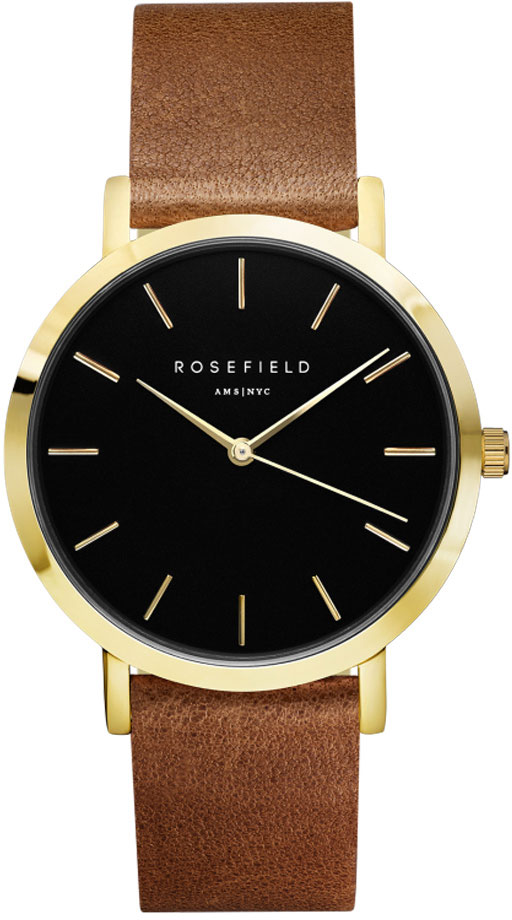 Rosefield Gramercy GBBRG G37 Black Brown Gold klockmagasinet