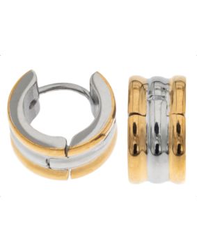 Silver Bar läkringar 7x9 mm stål guldpläterad-stål 2349