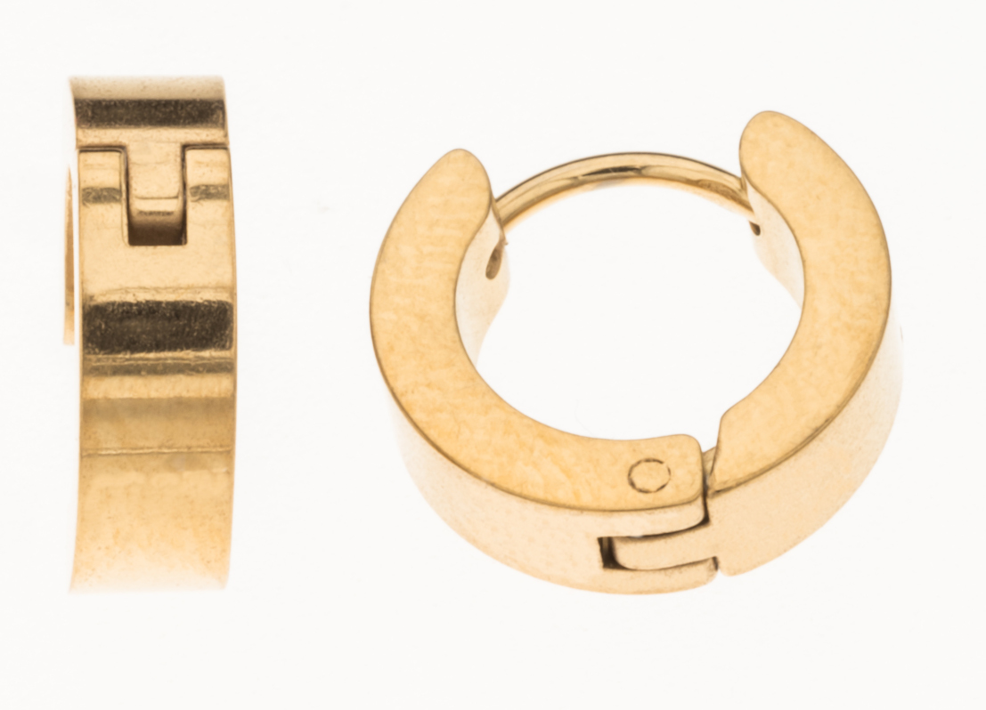 Silver Bar läkringar 4x12 mm stål guldpläterad 2354