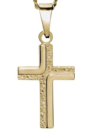 Saurum guld konfirmations kors 7062