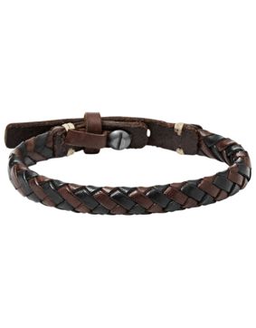 Fossil armband Braided Bracelet Brown and Black JA5932716