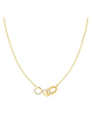 Nomination Lovecloud infinity yellow gold halsband 240504/005