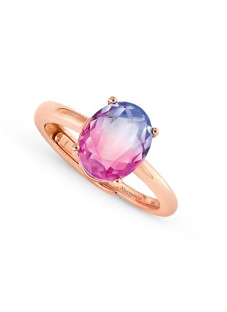 Nomination Symbiosi bicolor stones enstens roseguldpläterat silverring pink-purple 240800/ 030