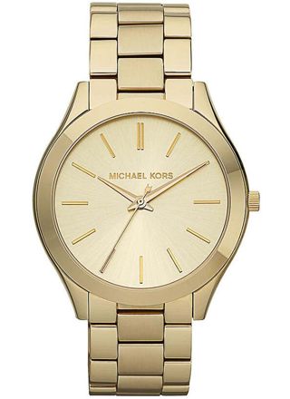 Michael Kors MK3179 Slim Runway Gold-Tone