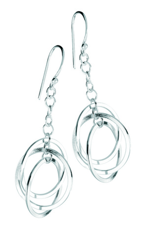 Silver Bar hängande örhängen 50 mm 2528