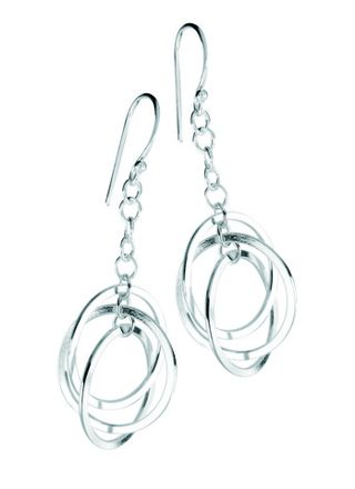 Silver Bar hängande örhängen 50 mm 2528