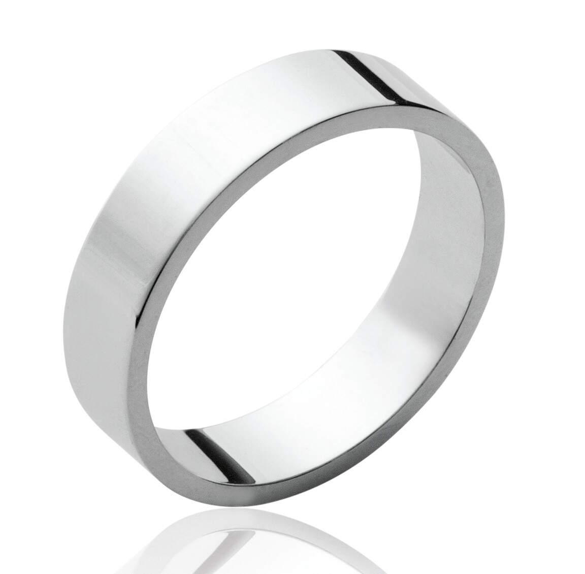 Lykka Casuals slät rak ring i silver 5 mm