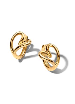 PANDORA ESSENCE guld-platerad hjärtörhängen 264359C00