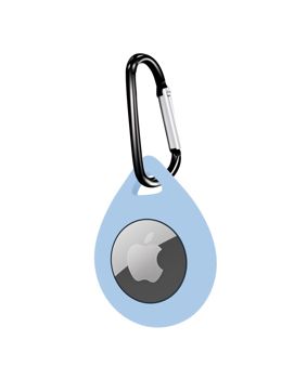 Tiera Apple AirTag silikon droppformat skal blå