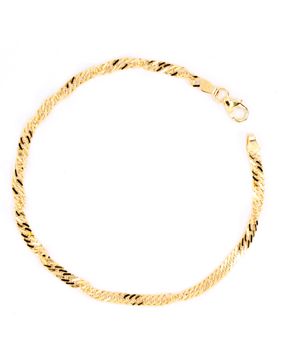 Guldkedja singapore 3mm 14k guld SIN055