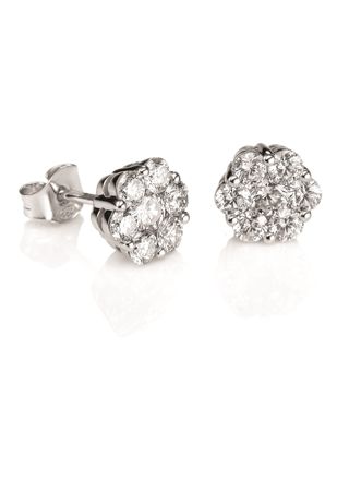 Kohinoor Dahlia vitguld diamantörhängen 143-233V-32