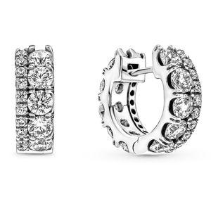 Pandora Double Band Pavé örhängen 290058C01 main product photo