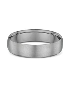 Lykka Strong slät titanring halvrund 5 mm