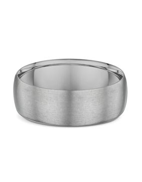 Lykken Strong slät titanring halvrund 7 mm