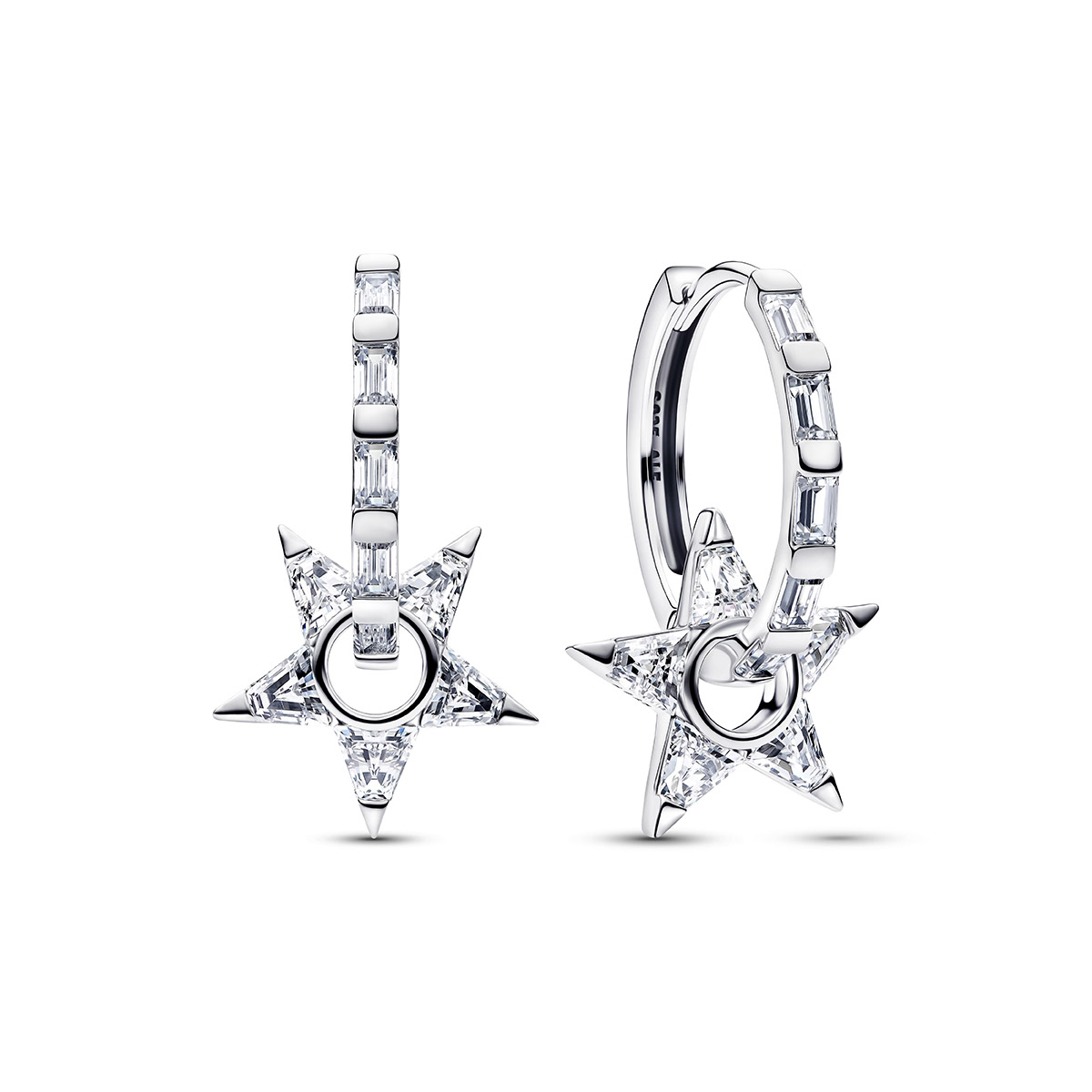 Pandora Timeless glittrande öppna Stella-kreoler 295083C01