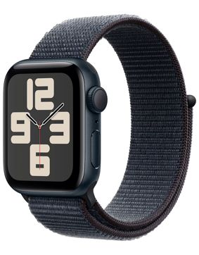Apple Watch SE GPS 40mm Midnight Aluminium Case with Ink Sport Loop MXEA3QN/A