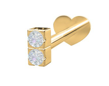 Nordahl Jewellery PIERCE52 labret med diamant 3mm 314 004BR5