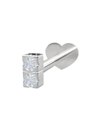 Nordahl Jewellery Nor PIERCE52 labret 2 CZ 3mm 314 004CZ9