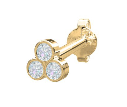 Nordahl Jewellery PIERCE52 diamantörhänge 3mm 314 207BR5