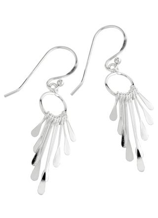 Silver Bar Egypt hängande örhängen 45 mm 3243