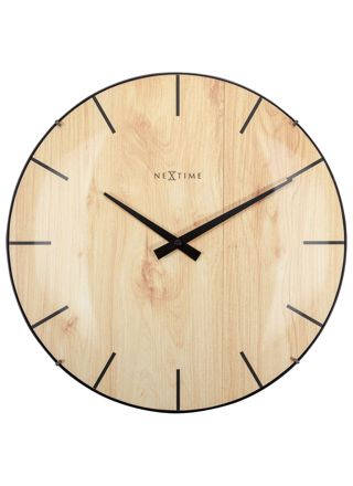 NeXtime Edge Wood Dome väggklocka 3249