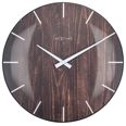 NeXtime Edge Wood Dome väggklocka 3249BR