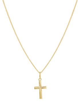 Top Gold förgyllt silverkors mönstrat litet 52 5088 1500