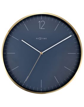 NeXtime Essential Gold väggklocka 3252BL