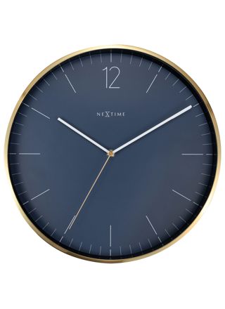 NeXtime Essential Gold väggklocka 3252BL