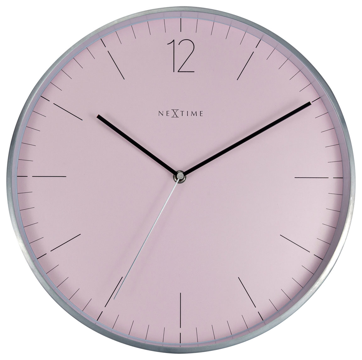 NeXtime Essential Silver väggklocka 3254RZ