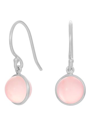 Nordahl Jewellery SWEETS52 örhängen rosa kvarts/silver 329 016