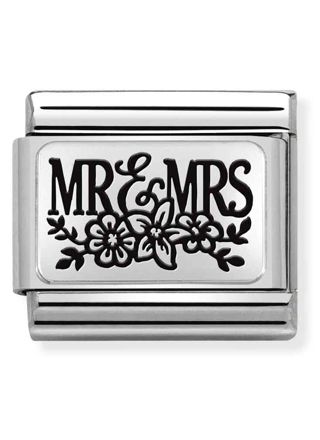 Nomination Classic Silvershine Mr e Mrs FLOWER 330111/15