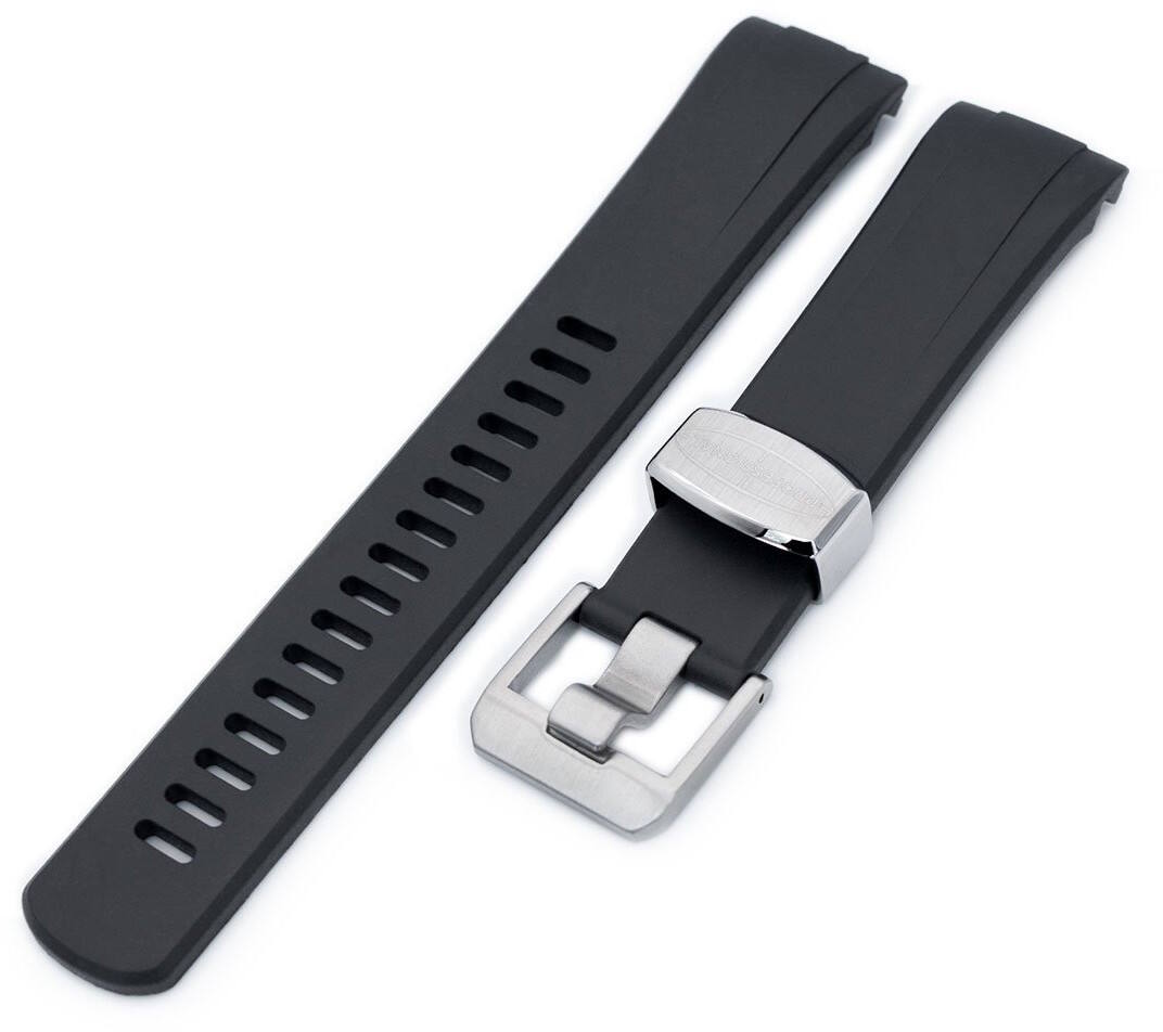 Crafter Blue CB08 Black gummiarmband till Seiko Turtle