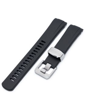 Crafter Blue CB08 Black gummiarmband till Seiko Turtle