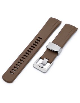 Crafter Blue CB08 Brown gummiarmband till Seiko Turtle