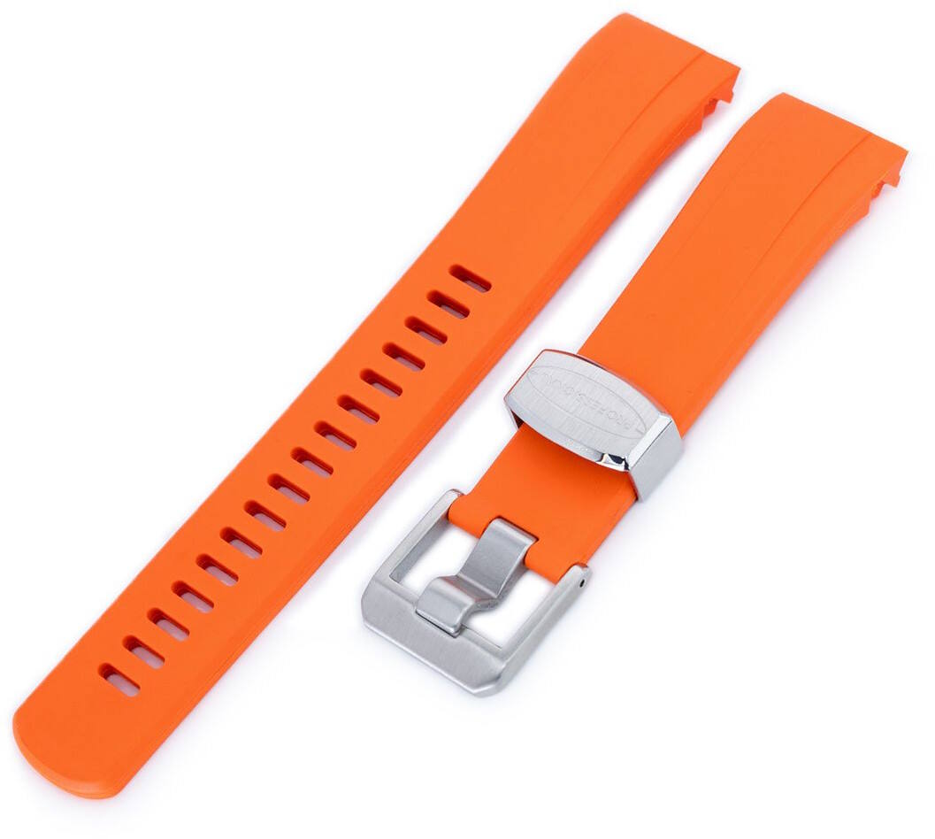 Crafter Blue CB09 Orange gummiarmband till Seiko Samurai
