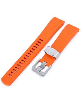 Crafter Blue CB09 Orange gummiarmband till Seiko Samurai