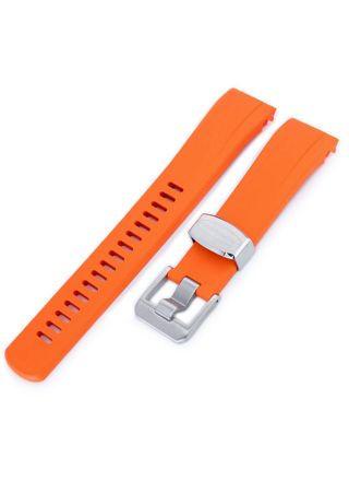 Crafter Blue CB09 Orange gummiarmband till Seiko Samurai