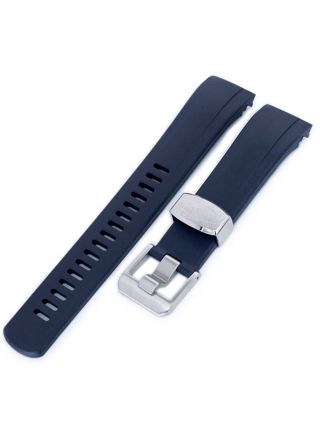 Crafter Blue CB09 Navy gummiarmband till Seiko Samurai