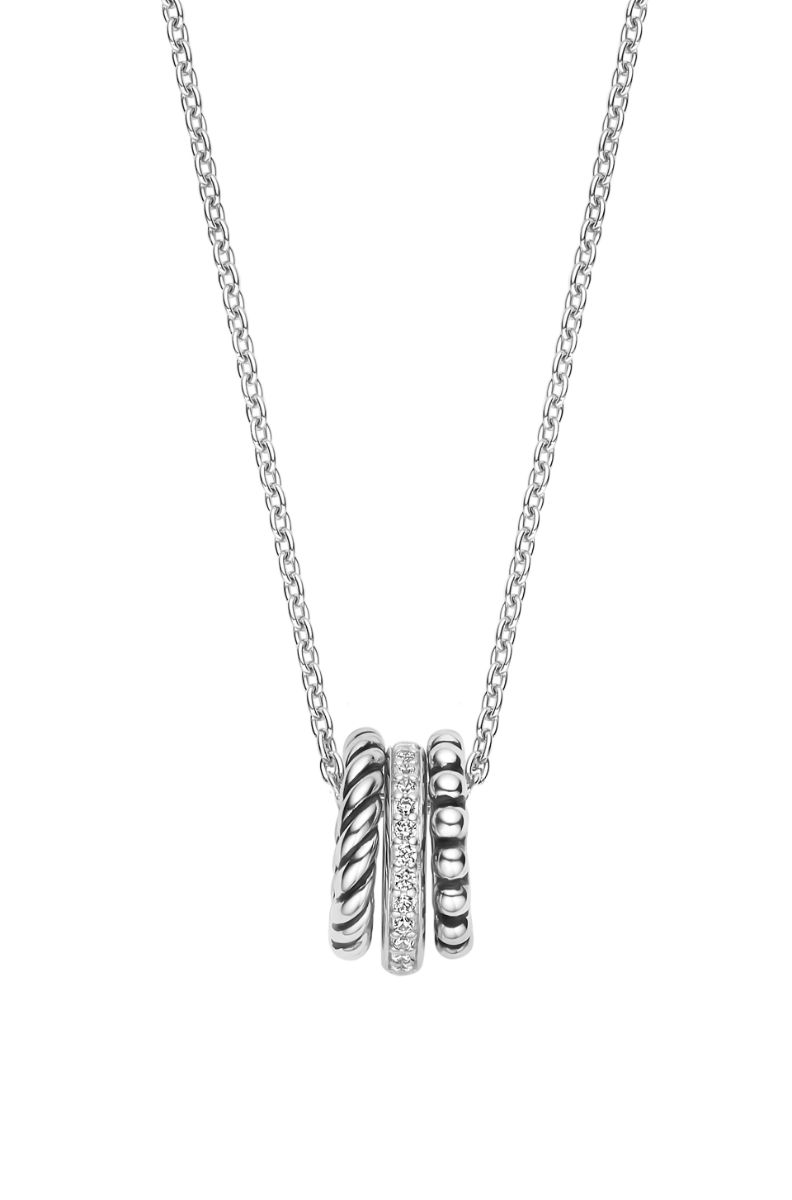 TI SENTO silverhalsband 34058ZI/42